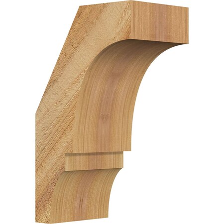 Ekena Millwork 4"W x 6"D x 10"H Balboa Rough Sawn Knee Brace, Western Red Cedar BRC04X06X10BOA00RWR